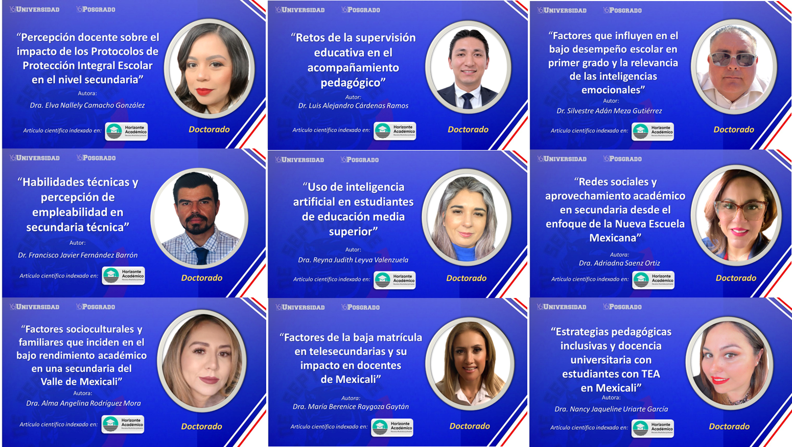 U16 destaca en el ámbito científico con publicaciones en revista académica internacional