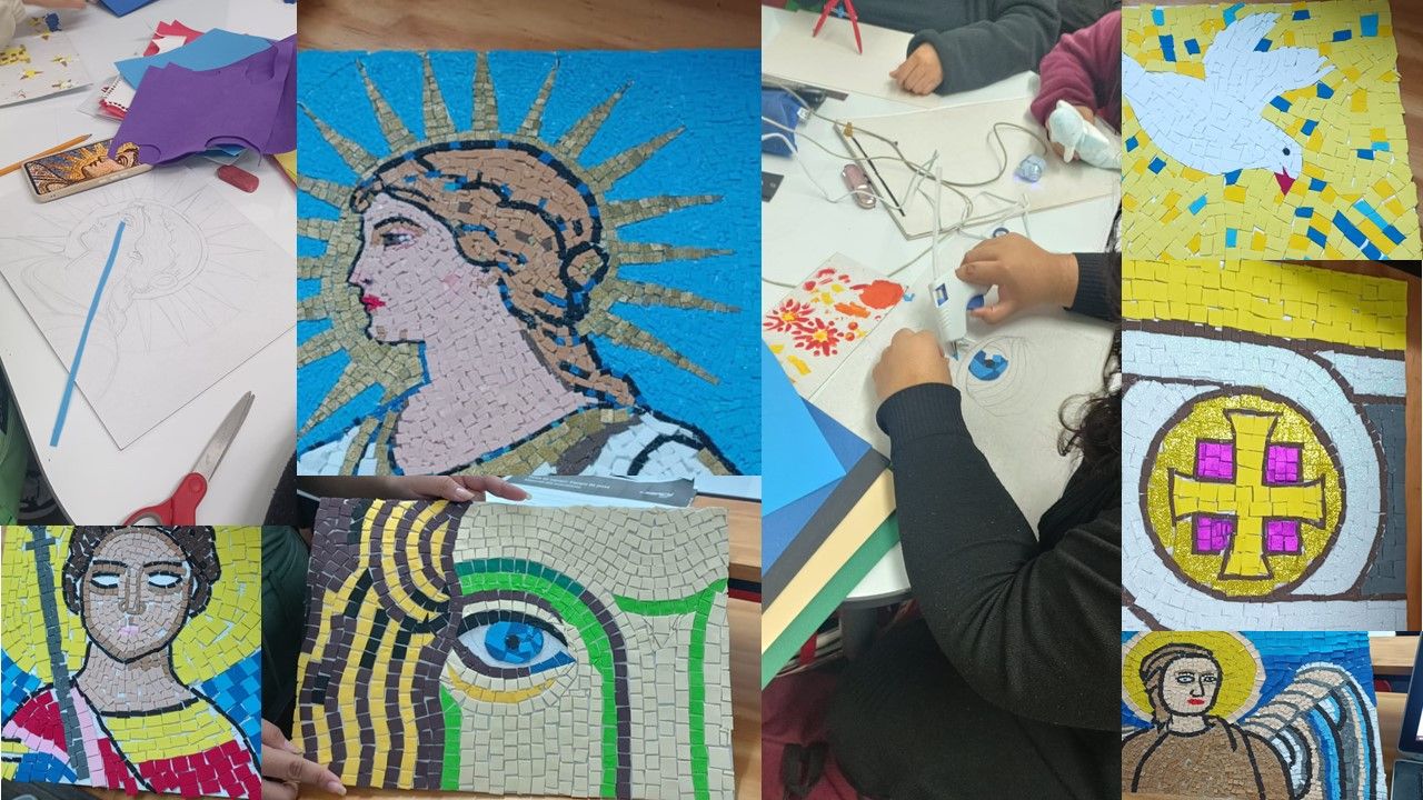 Practicando en el Arte Bizantino y Paleocristiano