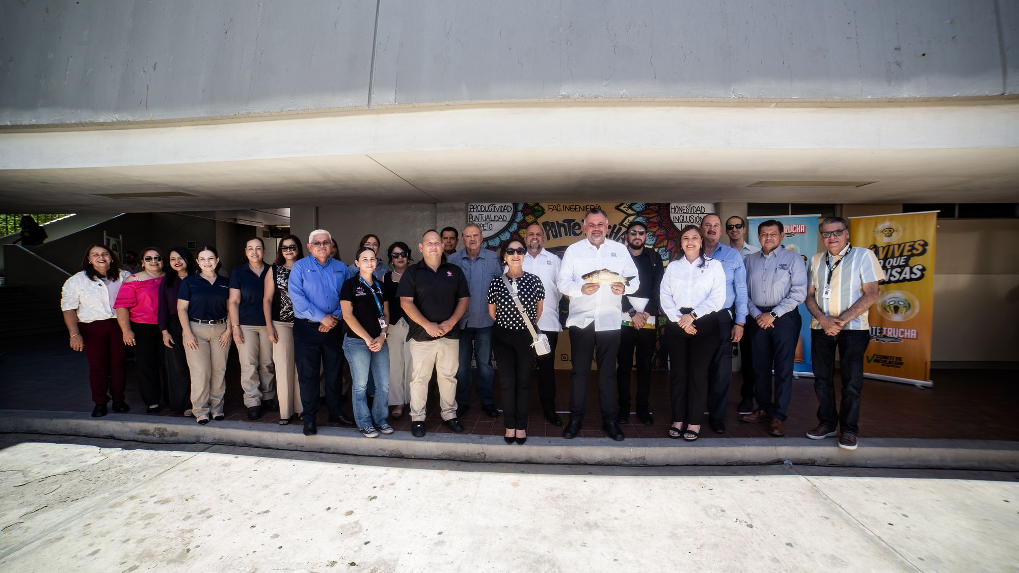 Inauguración del mural “Ponte Trucha” en la Facultad de Ingeniería de la UABC