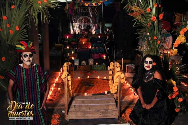 Altar de muertos grupo 333  preparatoria 16 de septiembre campus Maestros Federales