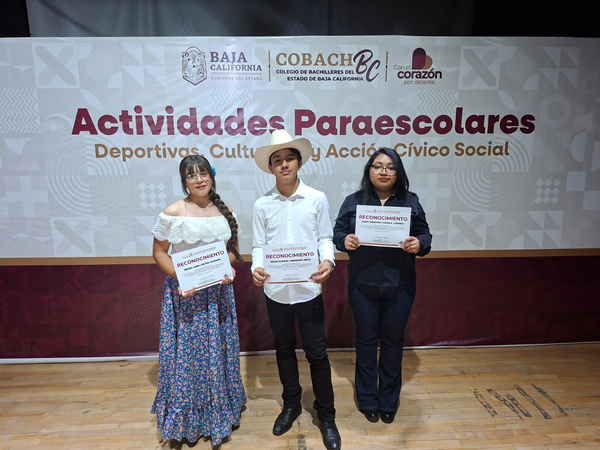 REPRESENTAN CON TALENTO Y ORGULLO EN EL "CONCURSO ESTATAL DE CANTO INTERCOBACH 2026"